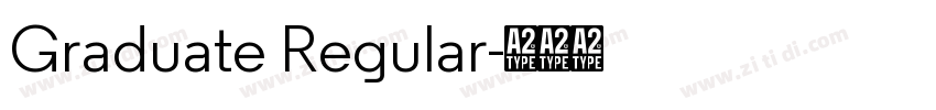 Graduate Regular字体转换